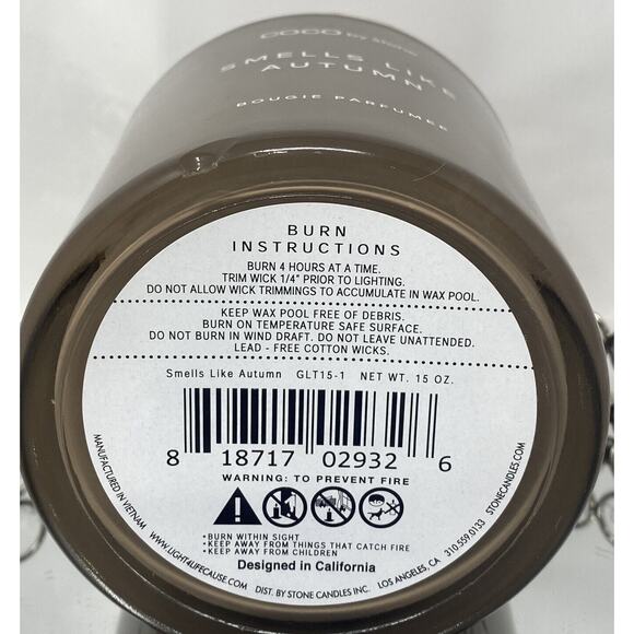 Copied - COCO By Stone - Smells Like Autumn Candle Bougie Perfumee - HTF - Picture 4 of 6